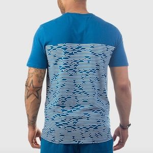 NWT Nike Leisure T-shirt International Tee 3 2017 Navy Men Cotton L 847447-457